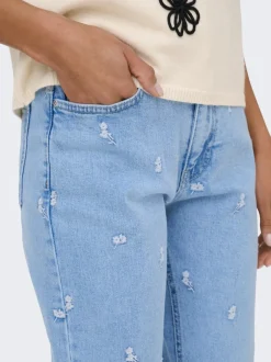 Discount ONLEMILY Høj talje Straight fit Ankellængde Jeans Dame Jeans|Jeans