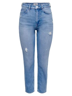 ONLEMILY Høj talje Straight fit Ankellængde Jeans Dame Jeans|Jeans