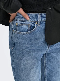 Clearance ONLEMILY Høj talje Straight fit Ankellængde Jeans Dame Jeans|Jeans