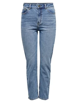 Clearance ONLEMILY Høj talje Straight fit Ankellængde Jeans Dame Jeans|Jeans