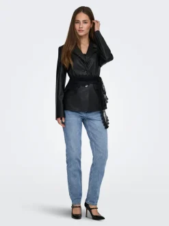 Clearance ONLEMILY Høj talje Straight fit Ankellængde Jeans Dame Jeans|Jeans