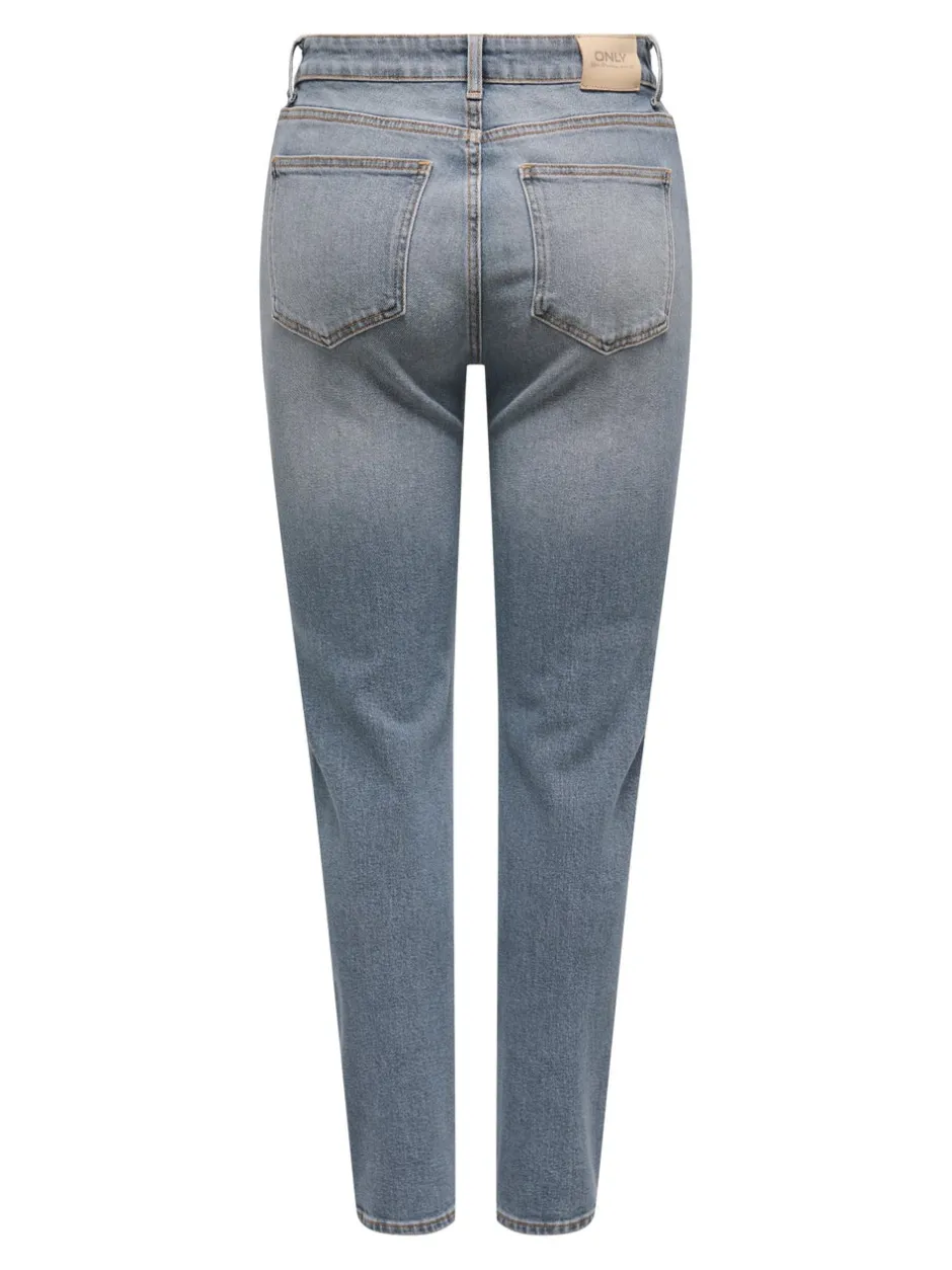 Discount ONLEMILY Høj talje Straight fit Ankellængde Jeans Dame Jeans|Jeans