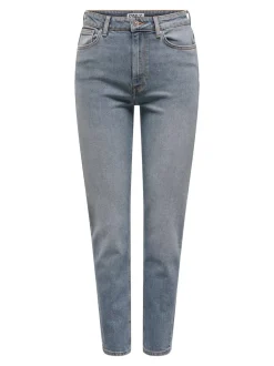Discount ONLEMILY Høj talje Straight fit Ankellængde Jeans Dame Jeans|Jeans