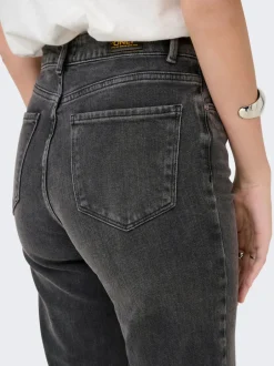 ONLEMILY Høj talje Straight fit Ankellængde Jeans Dame Jeans|Jeans
