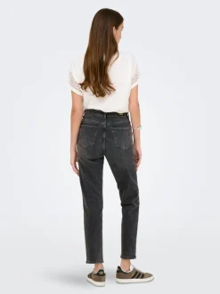ONLEMILY Høj talje Straight fit Ankellængde Jeans Dame Jeans|Jeans