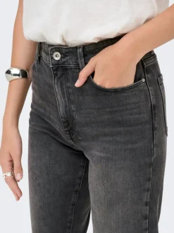 ONLEMILY Høj talje Straight fit Ankellængde Jeans Dame Jeans|Jeans
