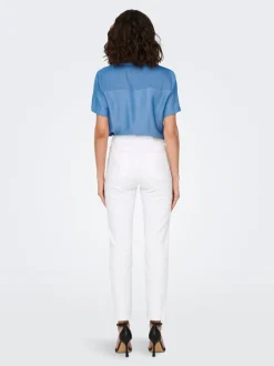 Hot ONLEMILY Høj talje Straight fit Ankellængde Jeans Dame Jeans|Jeans