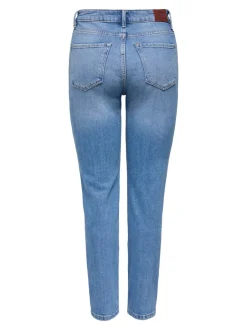 Online ONLEMILY Høj talje Straight fit Ankellængde Jeans Dame Jeans|Jeans