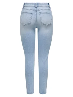 Clearance ONLEMILY-MILA Høj talje Straight fit Ankellængde Jeans Dame Jeans|Jeans