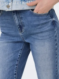ONLEMILY-MILA Høj talje Straight fit Ankellængde Jeans Dame Jeans|Jeans