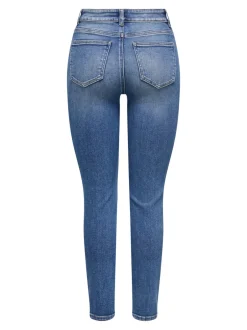 ONLEMILY-MILA Høj talje Straight fit Ankellængde Jeans Dame Jeans|Jeans