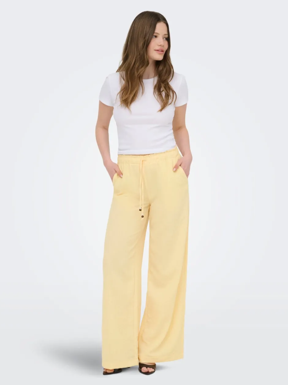 Clearance ONLEMMIA Wide leg fit Bukser i wide fit Dame Bukser