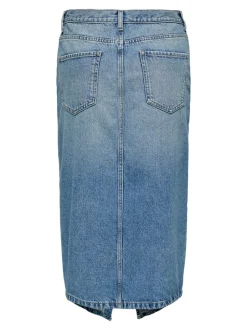 Discount ONLENYA Denim Denim-nederdel Midinederdel Dame Nederdele|Denimnederdele