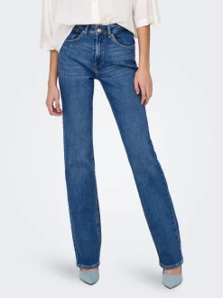 Hot ONLEVERLY Mellemhøj talje Bootcut fit Jeans Dame Jeans|Jeans