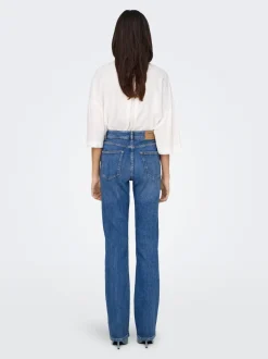 Hot ONLEVERLY Mellemhøj talje Bootcut fit Jeans Dame Jeans|Jeans
