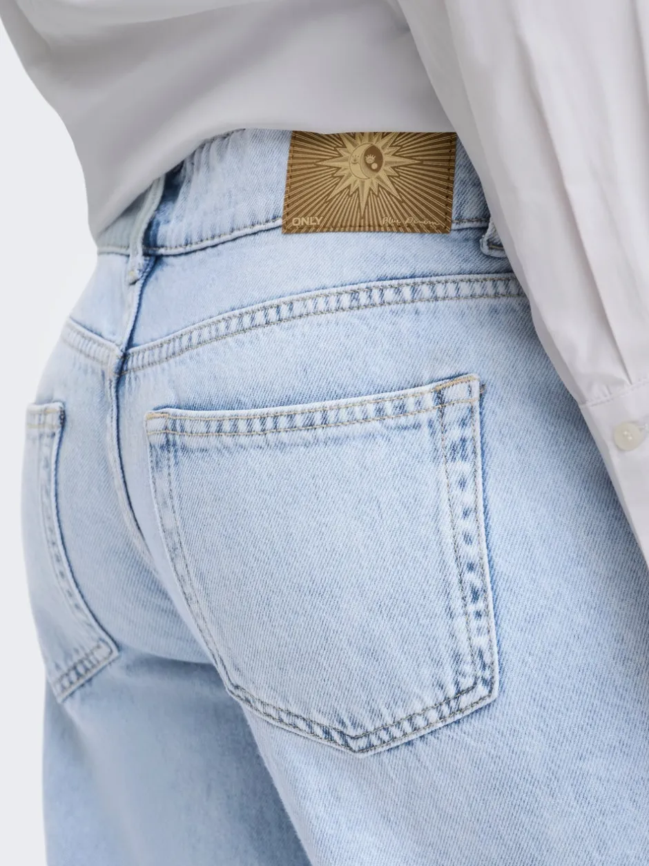 Best ONLEZRA Lav talje Wide leg fit Jeans Dame Jeans|Jeans