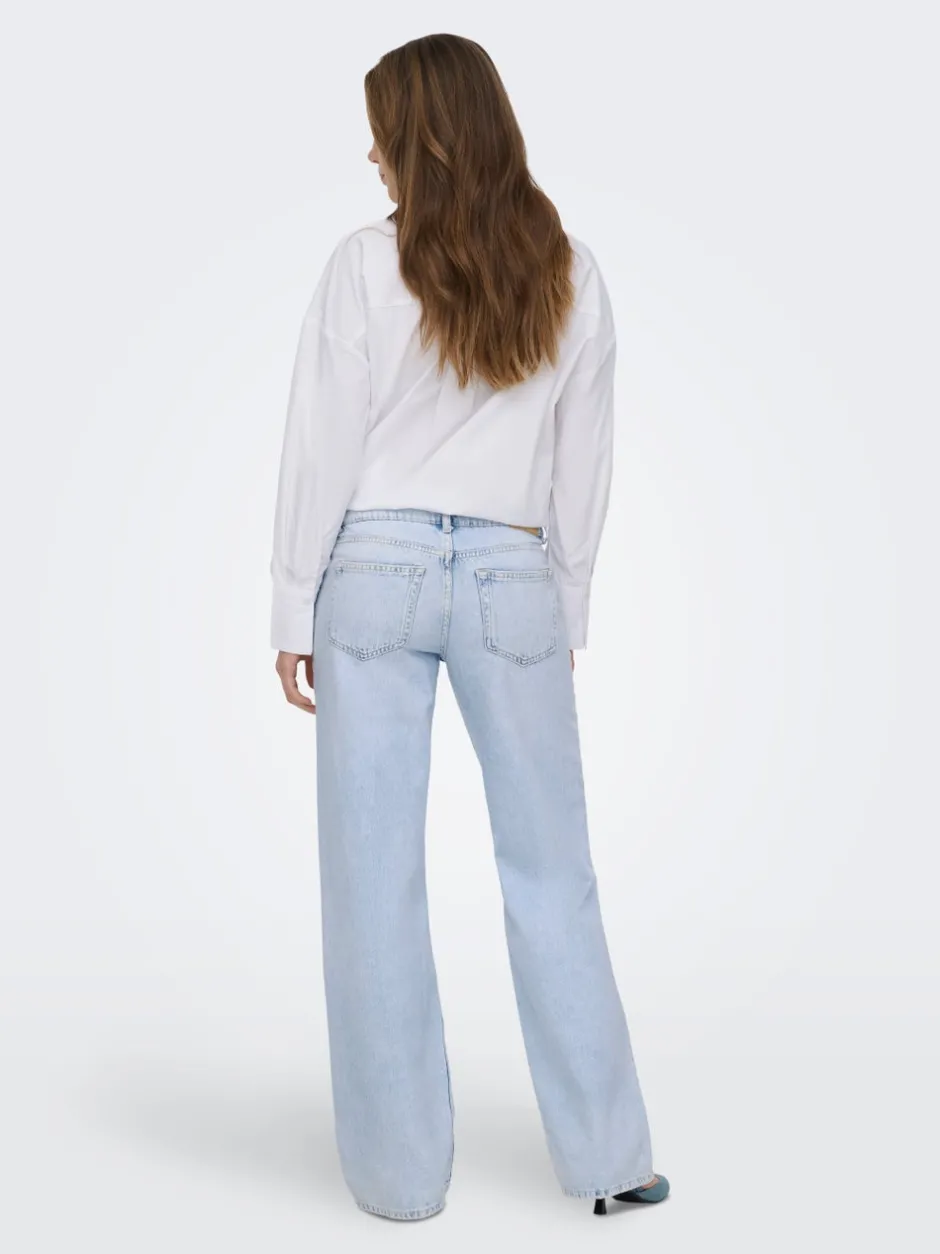 Best ONLEZRA Lav talje Wide leg fit Jeans Dame Jeans|Jeans