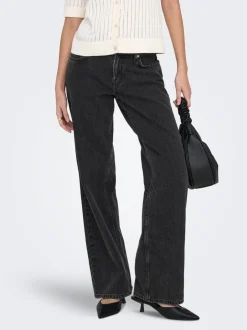 Outlet ONLEZRA Lav talje Wide leg fit Jeans Dame Jeans|Jeans