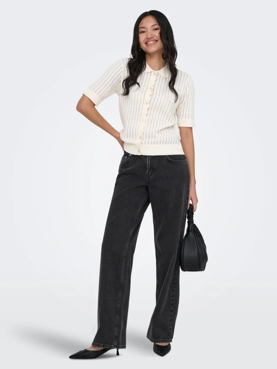 Outlet ONLEZRA Lav talje Wide leg fit Jeans Dame Jeans|Jeans