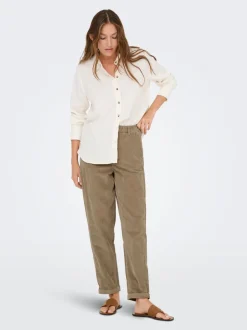 Discount ONLFLORA Carrot fit Klassiske bukser Dame Bukser