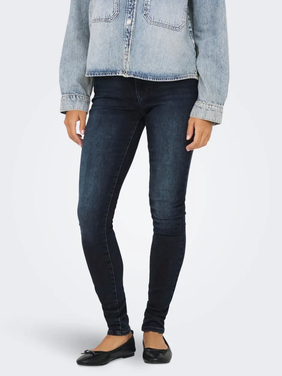 Clearance ONLFOREVER Høj talje Skinny fit Jeans Dame Jeans|Jeans