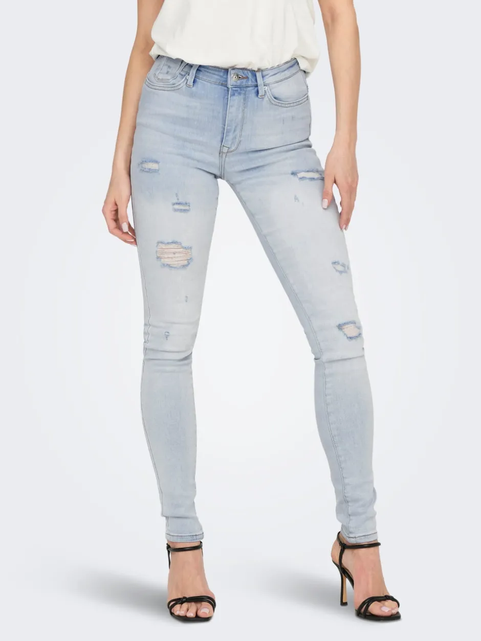 New ONLFOREVER Høj talje Skinny fit Jeans Dame Jeans|Jeans