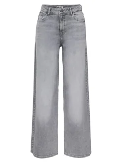 Online ONLFRANCESCA Mellemhøj talje Wide leg fit Jeans Dame Jeans|Jeans