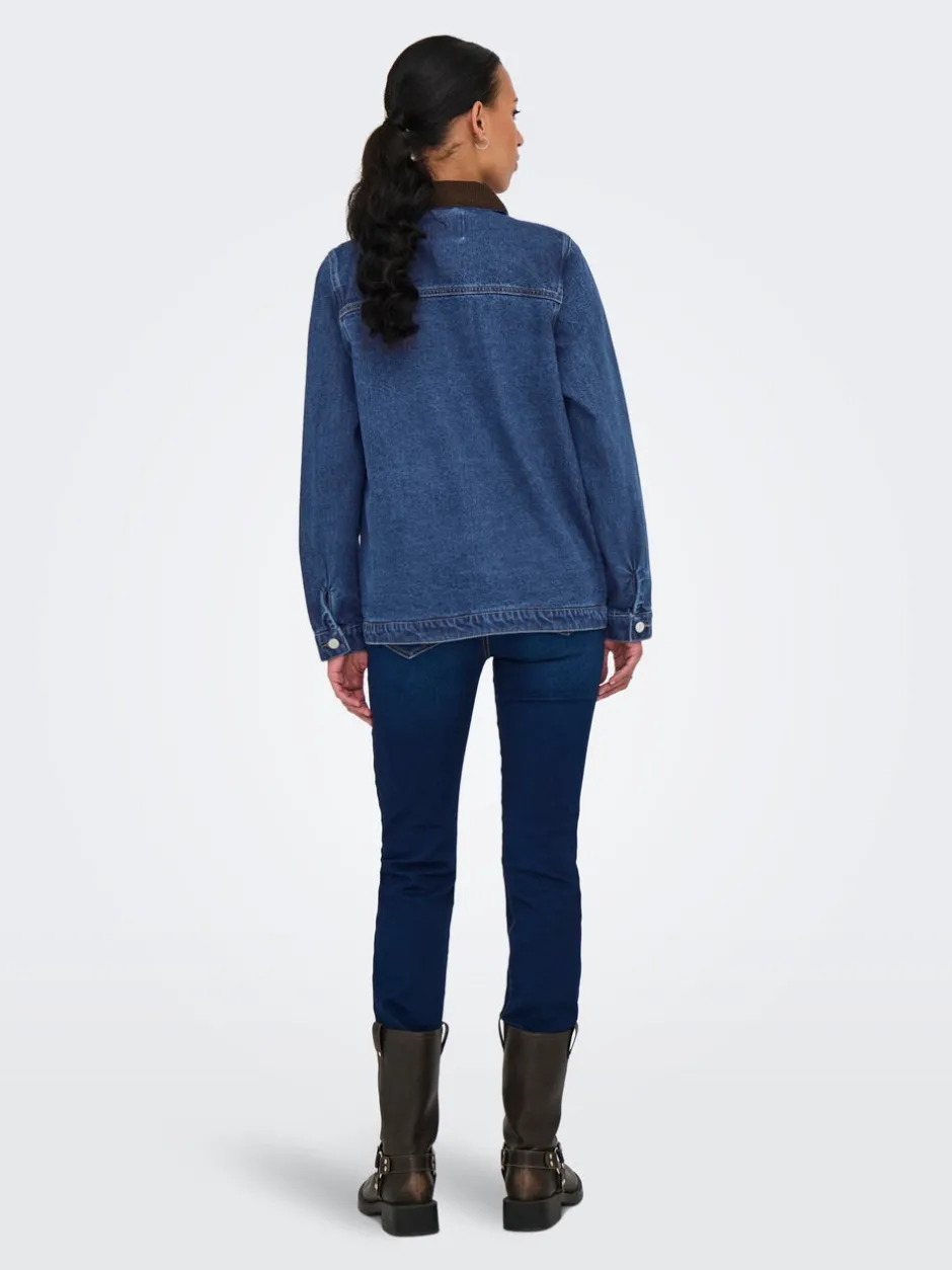 ONLFRANKIE Denimjakke Dame Jakker Og Frakker|Double Denim