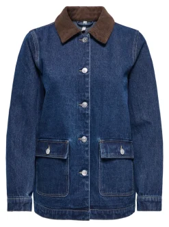 ONLFRANKIE Denimjakke Dame Jakker Og Frakker|Double Denim