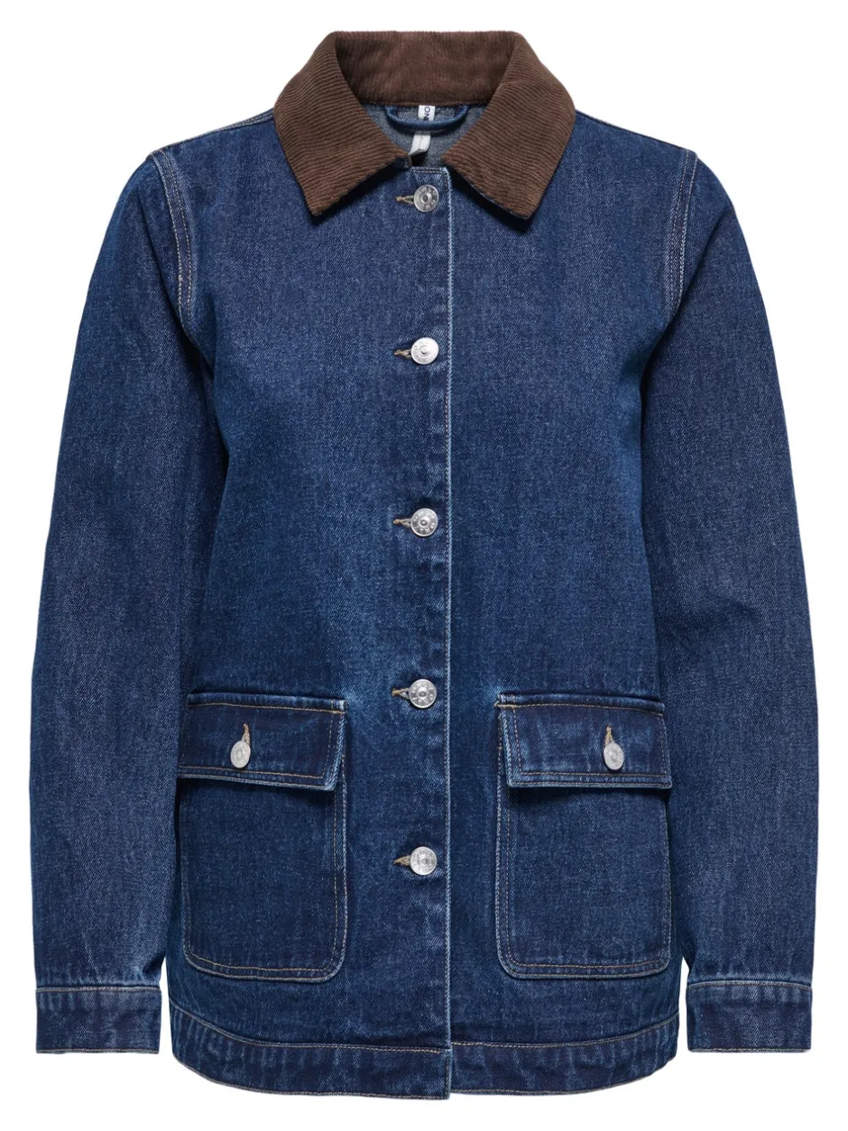 ONLFRANKIE Denimjakke Dame Jakker Og Frakker|Double Denim