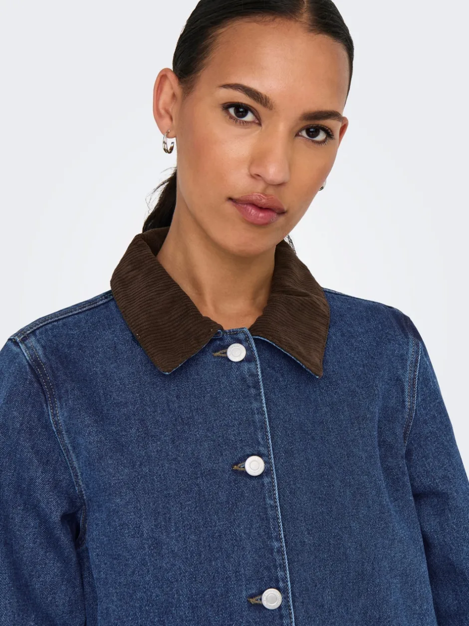 ONLFRANKIE Denimjakke Dame Jakker Og Frakker|Double Denim