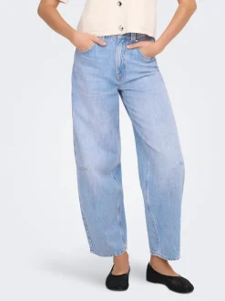 Hot ONLFRANKIE Høj talje Barrel fit Ankellængde Jeans Dame Jeans|Jeans