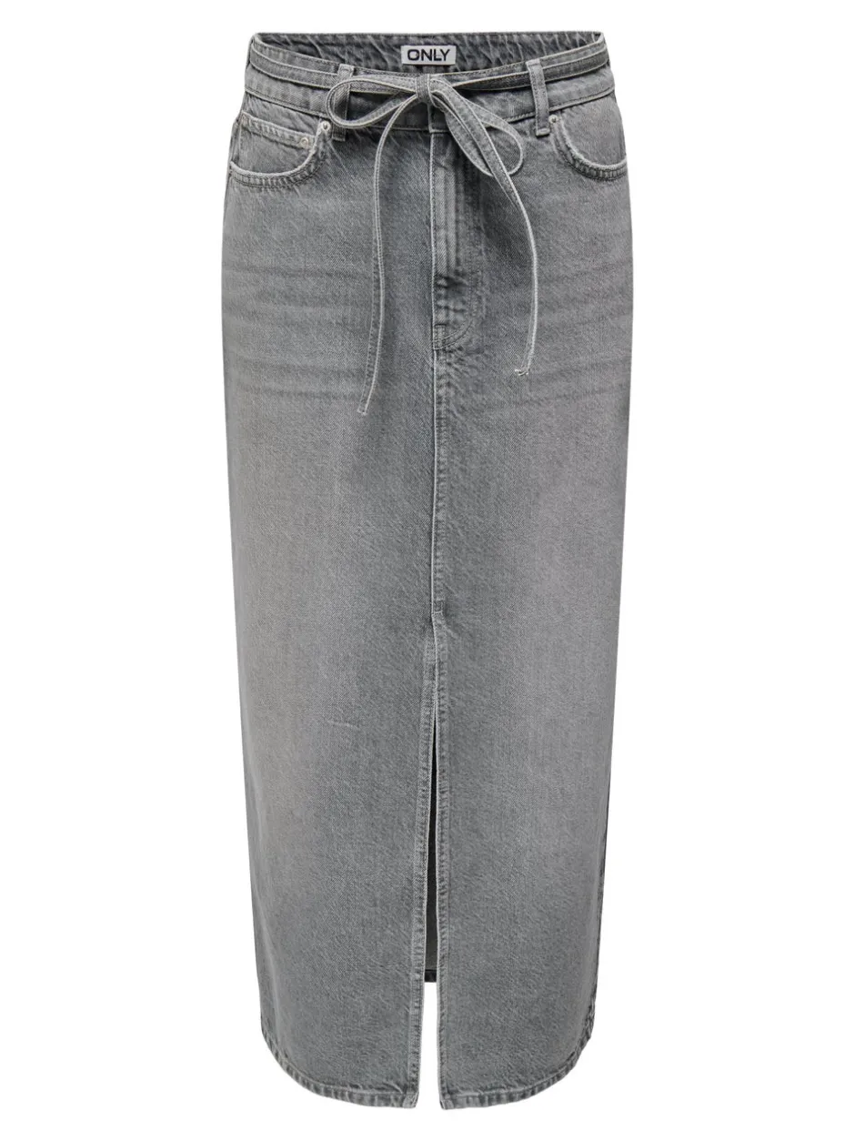 Sale -ONLGIANNA Denim Denim-nederdel Midinederdel Dame Nederdele|Denimnederdele