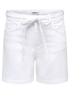 Sale ONLGIANNA Mellemhøj talje Regular fit Denim-shorts Dame Shorts|Double Denim