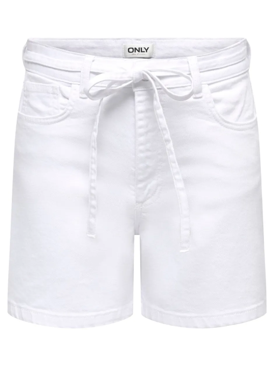 Sale ONLGIANNA Mellemhøj talje Regular fit Denim-shorts Dame Shorts|Double Denim