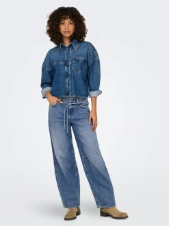 New ONLGIANNA Mellemhøj talje Balloon fit Jeans Dame Jeans|Jeans