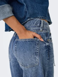 New ONLGIANNA Mellemhøj talje Balloon fit Jeans Dame Jeans|Jeans