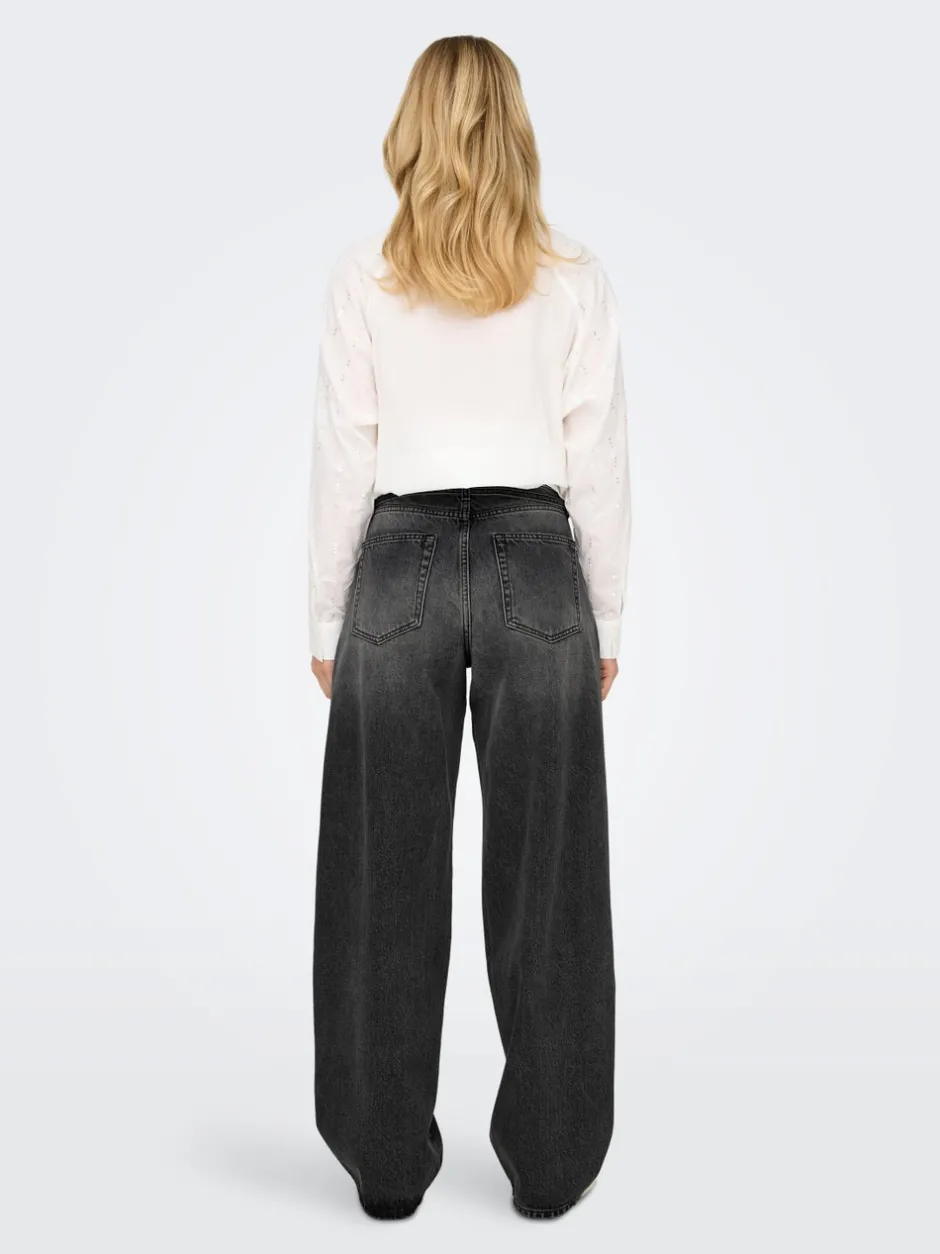 New ONLGIANNA Mellemhøj talje Balloon fit Jeans Dame Jeans|Jeans