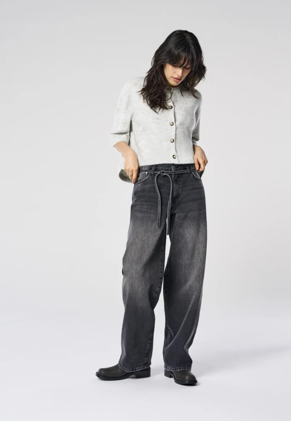 New ONLGIANNA Mellemhøj talje Balloon fit Jeans Dame Jeans|Jeans