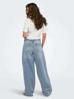 Discount ONLGIANNA Mellemhøj talje Straight fit Jeans Dame Jeans|Jeans