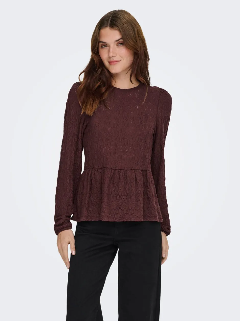 Hot ONLGIAVANNA Peplum-top Dame Toppe