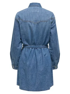 New ONLGILLO Kort kjole Dame Kjoler|Double Denim
