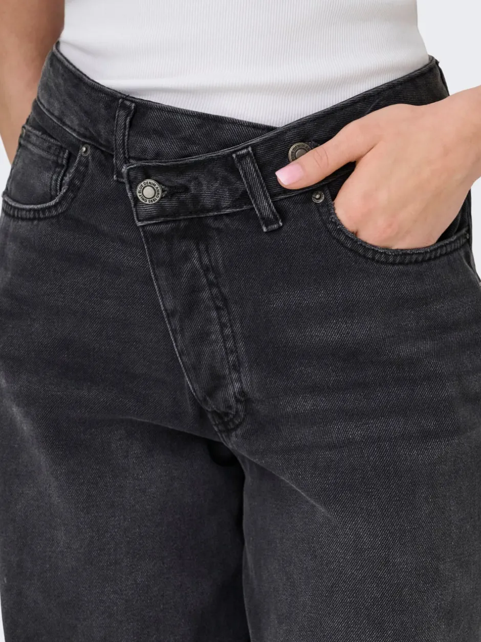 Outlet ONLGIORGIA Mellemhøj talje Baggy fit Jeans Dame Jeans|Jeans