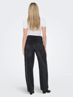 Outlet ONLGIORGIA Mellemhøj talje Baggy fit Jeans Dame Jeans|Jeans