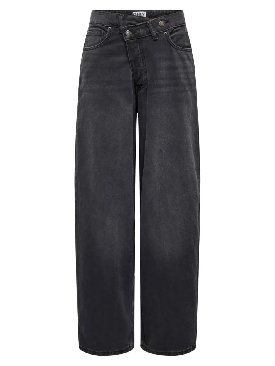 Outlet ONLGIORGIA Mellemhøj talje Baggy fit Jeans Dame Jeans|Jeans