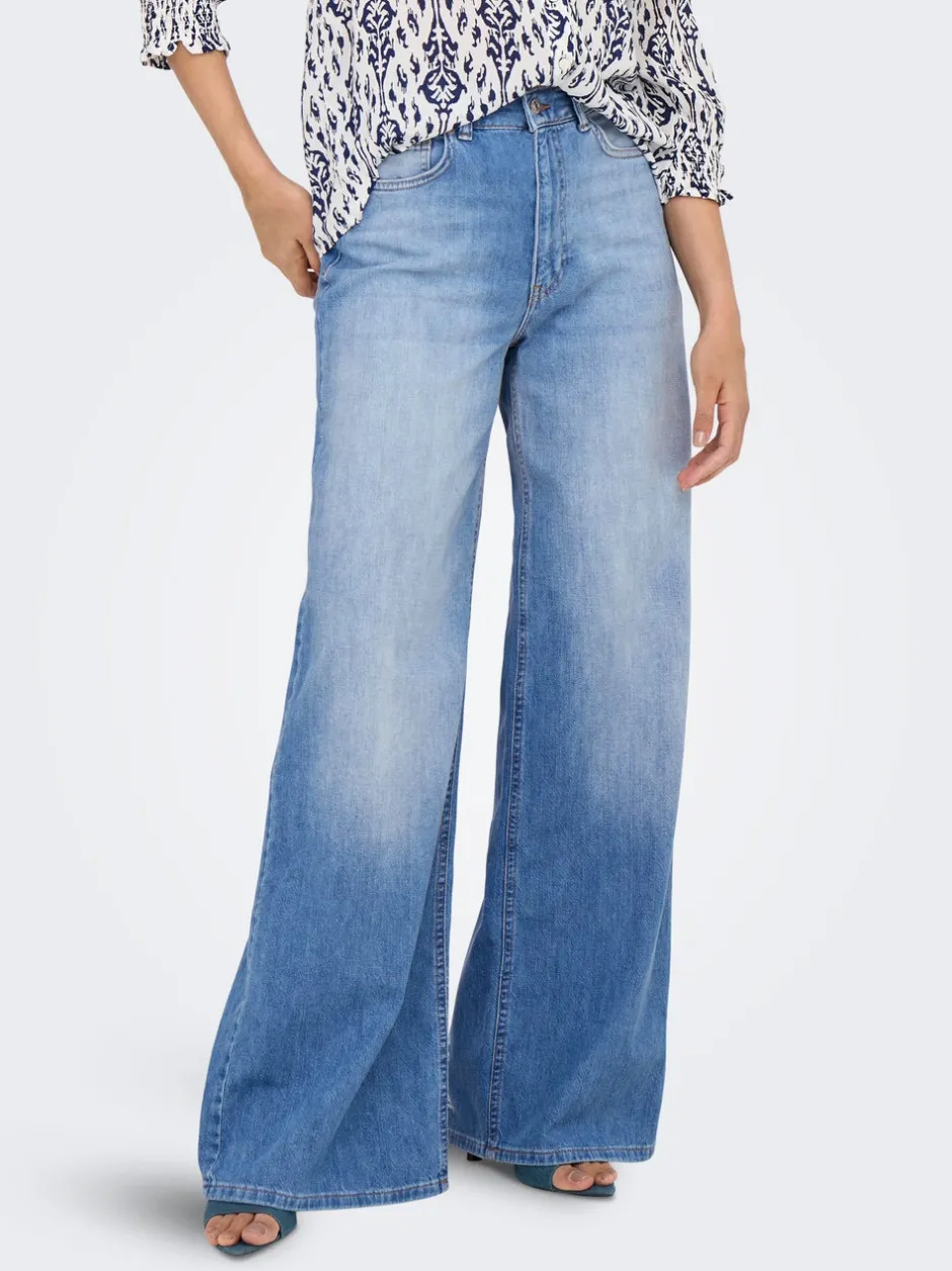 Best ONLGIULIA Høj talje Wide leg fit Jeans Dame Jeans|Jeans