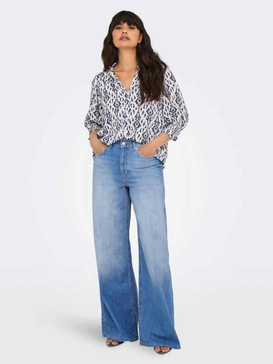 Best ONLGIULIA Høj talje Wide leg fit Jeans Dame Jeans|Jeans