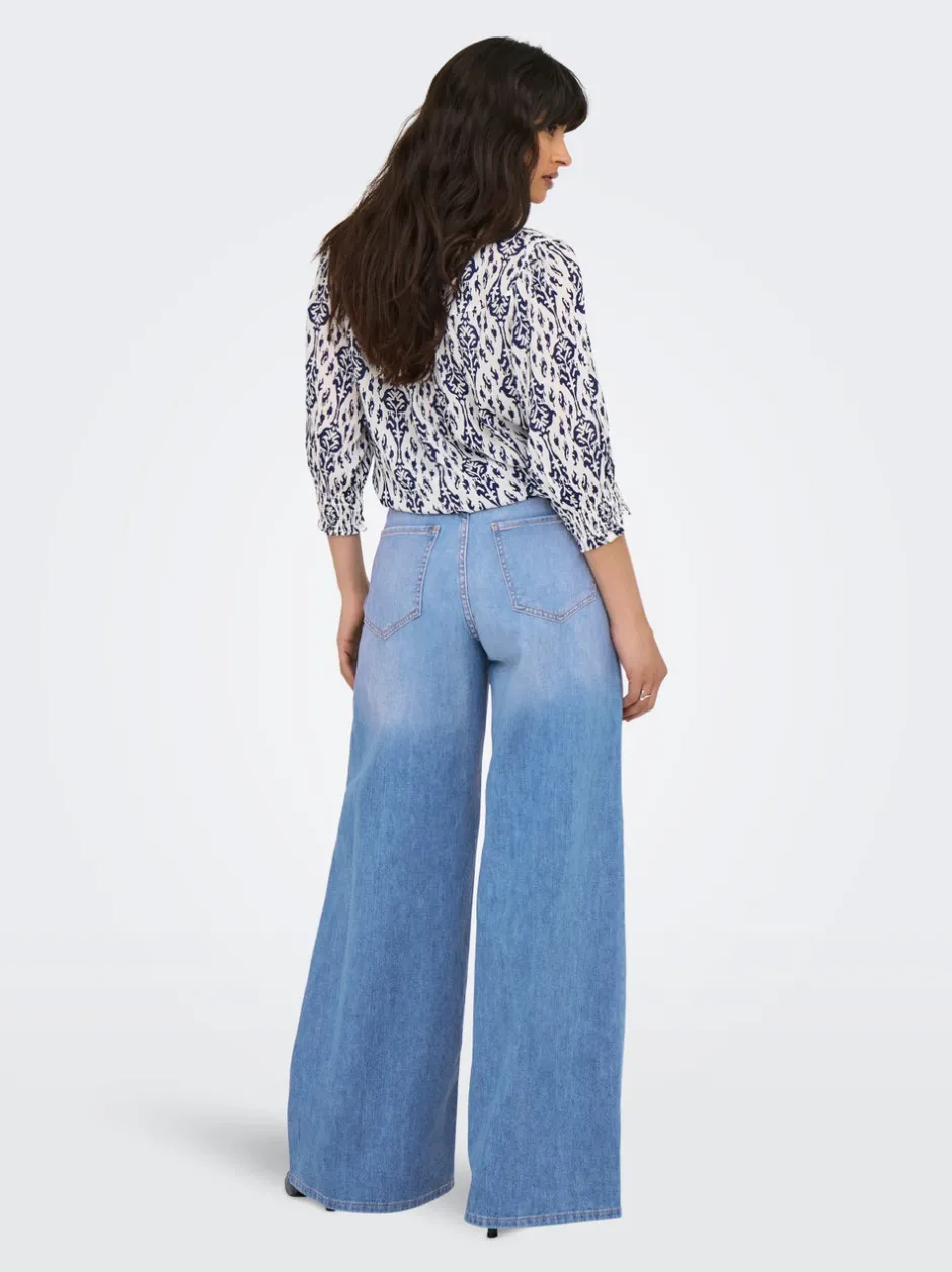 Best ONLGIULIA Høj talje Wide leg fit Jeans Dame Jeans|Jeans