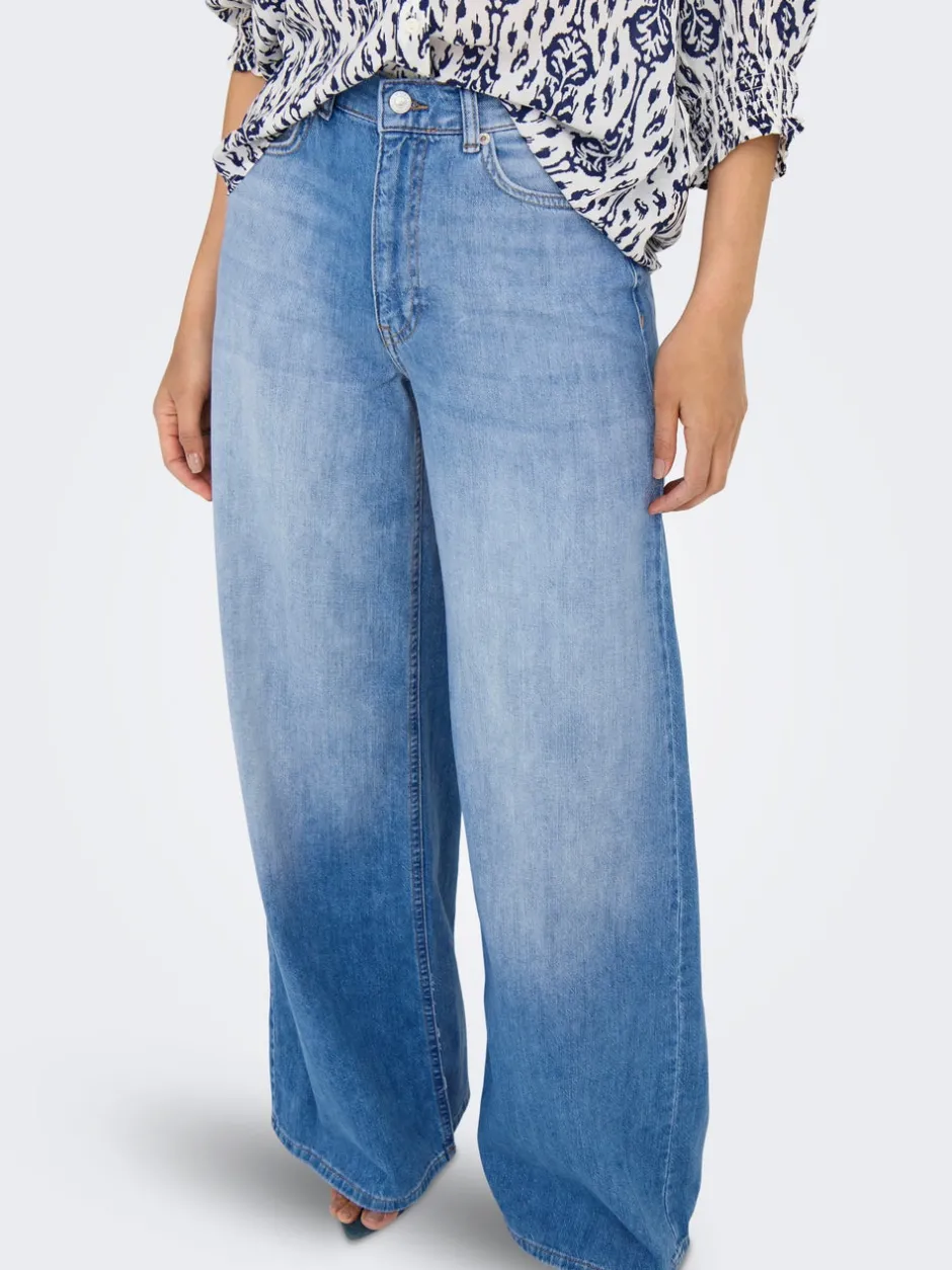 Best ONLGIULIA Høj talje Wide leg fit Jeans Dame Jeans|Jeans