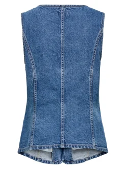 Clearance ONLGIULINA Tailored vest Dame Double Denim|Toppe